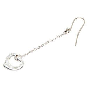 Tiffany & Co Open Heart Hook Earrings Drop Silver